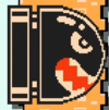 A Banzai Bill in the Super Mario Bros. 3 style from Super Mario Maker 2