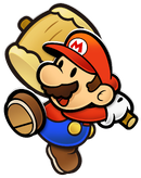 Mario in Paper Mario: The Thousand-Year Door (Nintendo Switch).