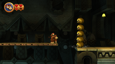 Donkey Kong and Diddy Kong encountering Acks
