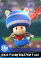 A Sub Character Card featuring Blue Flying Squirrel Toad holding a baseball bat