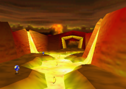 Hot Top Volcano, from Diddy Kong Racing.