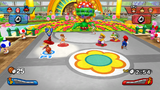 A 3-on-3 Basketball match in Mario Sports Mix.