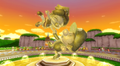 A statue of Baby Luigi and Baby Daisy in Mario Kart Wii