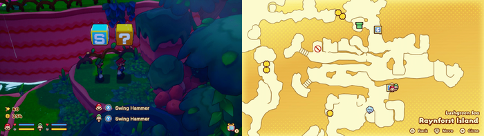Fifth ? block in Raynforst Island from Mario & Luigi: Brothership