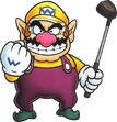 Mario Golf (N64) artwork: Wario