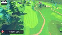 Hole 18 of Bonny Greens in Mario Golf: Super Rush.