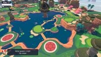 Hole 17 of Shelltop Sanctuary's Special layout from Mario Golf: Super Rush