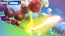 Wiggler's Special Shot in Mario Golf: Super Rush