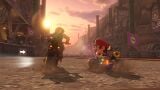 Champion's Tunic Link and Mario racing on Wii Wario's Gold Mine