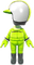 The Light Green Mii Racing Suit from Mario Kart Tour