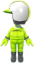 The Light Green Mii Racing Suit from Mario Kart Tour