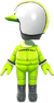 The Light Green Mii Racing Suit from Mario Kart Tour