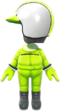 The Light Green Mii Racing Suit from Mario Kart Tour
