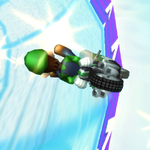 Luigi performing a Trick