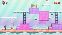 Screenshot of Mario Toy Company's bonus level from the Nintendo Switch version of Mario vs. Donkey Kong