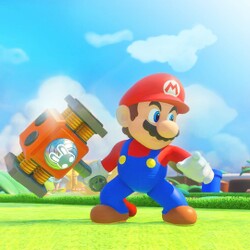 Artwork of Mario from Mario + Rabbids Kingdom Battle