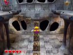 One of Mirror Mansion's red diamond sub-levels from Wario World.