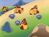 The Mushroom Kingdom Fire Department in The Adventures of Super Mario Bros. 3