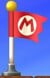A Checkpoint Flag activated by Mario