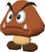 Rendered model of Mega Goomba from New Super Mario Bros.