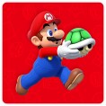 Mario (carrying a Koopa Troopa shell), shown as an option in an opinion poll on Nintendo heroes