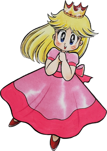 File:Peach SMB3 cover KC Mario.png