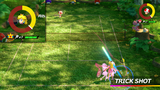 A demonstration of Princess Peach performing a Trick Shot
