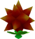 Model of a thorny flower from Super Mario 3D Land.