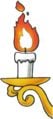 Artwork of a candle from Super Mario Bros. 3