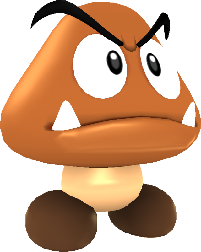 File:SMG Asset Model Big Goomba.png - Super Mario Wiki, the Mario ...