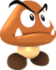Rendered model of the Grand Goomba enemy in Super Mario Galaxy.