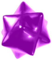 Artwork of a purple Star Bit from Super Mario Galaxy