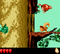 A Booty Bird in Simian Shimmy of Donkey Kong Land III