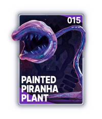 The Painted Piranha Plant card from The Super Mario Galaxy Movie Collectible Cards