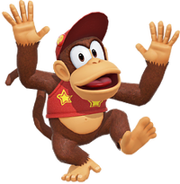 Artwork of Diddy Kong, from Donkey Kong Bananza