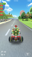 Bowser (Santa) racing with the B Dasher Mk. 2 on N64 Luigi Raceway
