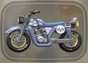 The slate/denim blue Standard Bike from Mario Kart World