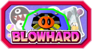 The logo for Blowhard in Mario Party 3