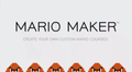 Aw yeah, this is what I'm talking about. A game where you get to make your own Mario levels. I've never thought about it before, but that's gonna be amazing never the less.