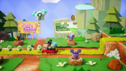 Mousers and Magnets stage from Yoshi's Crafted World
