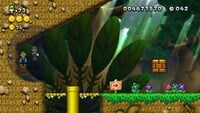 Luigi sighting in Wiggler Floodlands in New Super Luigi U.