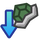 Small icon for the Defense Down status condition in Paper Mario: The Thousand-Year Door (Nintendo Switch)