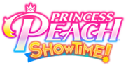 The logo for Princess Peach: Showtime!