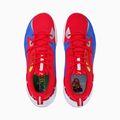 The insoles of the shoe which features the Super Mario 64 logo and a Super Mario render donning the Wing Cap