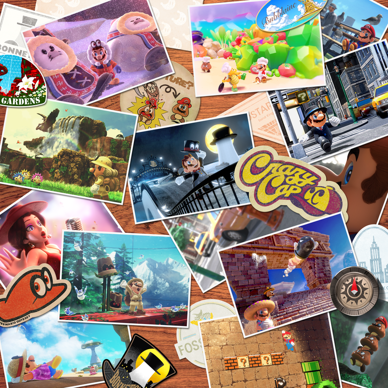 Postcard compilation from Super Mario Odyssey