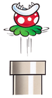 Artwork of a Jumping Piranha Plant, from Super Mario World.