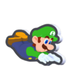 Swimming Luigi Standee from Super Mario Bros. Wonder