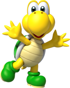 Artwork of Koopa Troopa from Super Mario Party