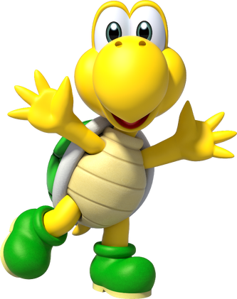 Artwork of Koopa Troopa from Super Mario Party