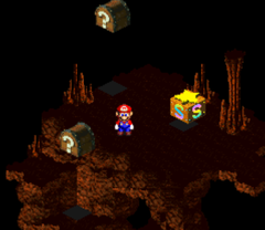 Sixth and Seventh Treasures in Barrel Volcano of Super Mario RPG: Legend of the Seven Stars.